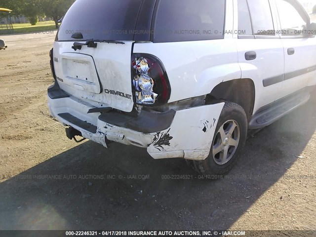 1GNDT13S442341785 - 2004 CHEVROLET TRAILBLAZER LS/LT WHITE photo 6