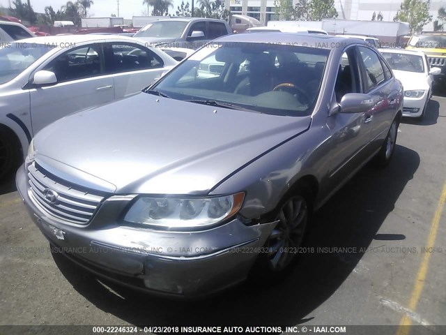 KMHFC46FX8A289166 - 2008 HYUNDAI AZERA SE/LIMITED GRAY photo 2