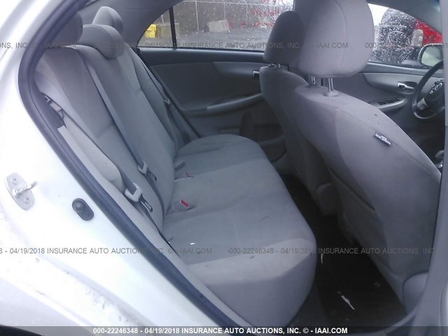 5YFBU4EE7DP112721 - 2013 TOYOTA COROLLA S/LE WHITE photo 8