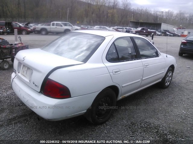 3N1CB51D04L852754 - 2004 NISSAN SENTRA 1.8/1.8S WHITE photo 4