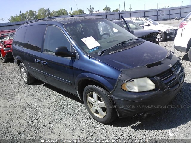 2D4GP44L46R726841 - 2006 DODGE GRAND CARAVAN SXT Dark Blue photo 1