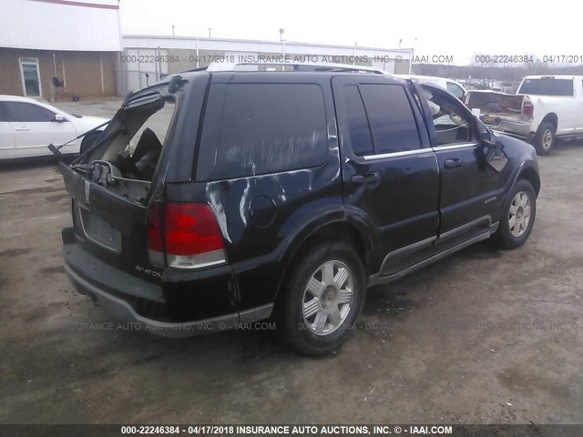 5LMEU68H53ZJ48421 - 2003 LINCOLN AVIATOR BLACK photo 4