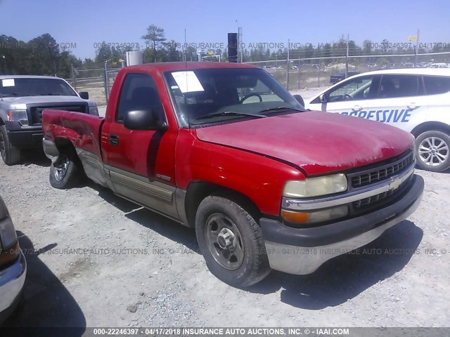 1GCEC14T0YE151295 - 2000 CHEVROLET SILVERADO C1500 RED photo 1