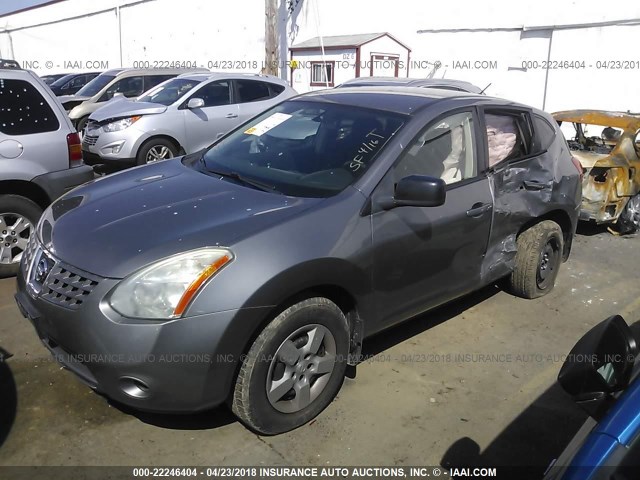 JN8AS58V18W127607 - 2008 NISSAN ROGUE S/SL GRAY photo 2