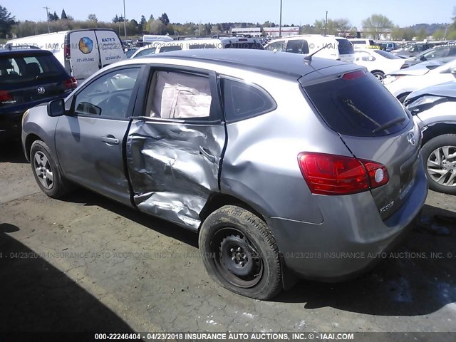 JN8AS58V18W127607 - 2008 NISSAN ROGUE S/SL GRAY photo 3