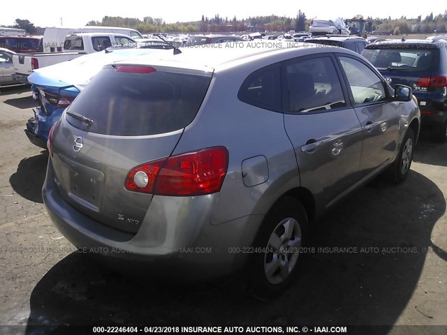 JN8AS58V18W127607 - 2008 NISSAN ROGUE S/SL GRAY photo 4