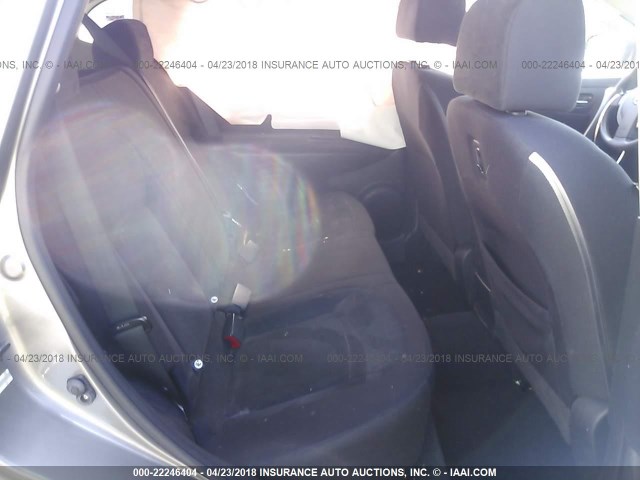 JN8AS58V18W127607 - 2008 NISSAN ROGUE S/SL GRAY photo 8