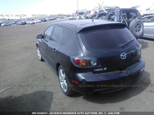 JM1BK143761503041 - 2006 MAZDA 3 HATCHBACK BLACK photo 3