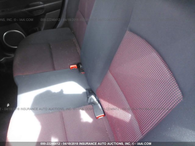 JM1BK143761503041 - 2006 MAZDA 3 HATCHBACK BLACK photo 8