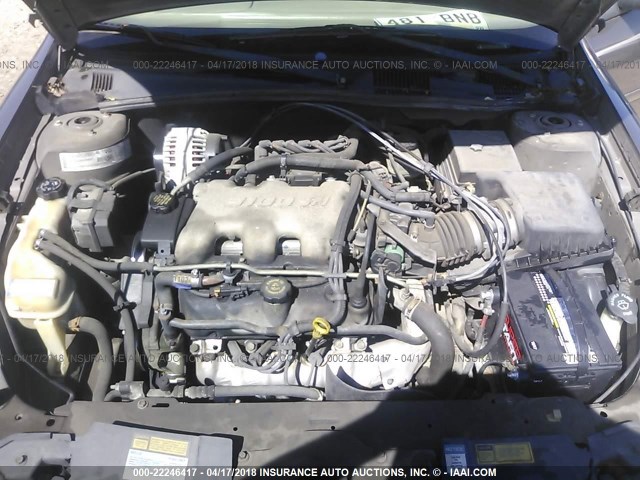 1G1NE52J616248951 - 2001 CHEVROLET MALIBU LS BROWN photo 10