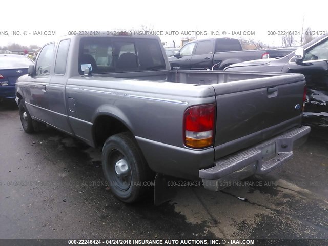 1FTCR14A3VPB07134 - 1997 FORD RANGER SUPER CAB GRAY photo 3