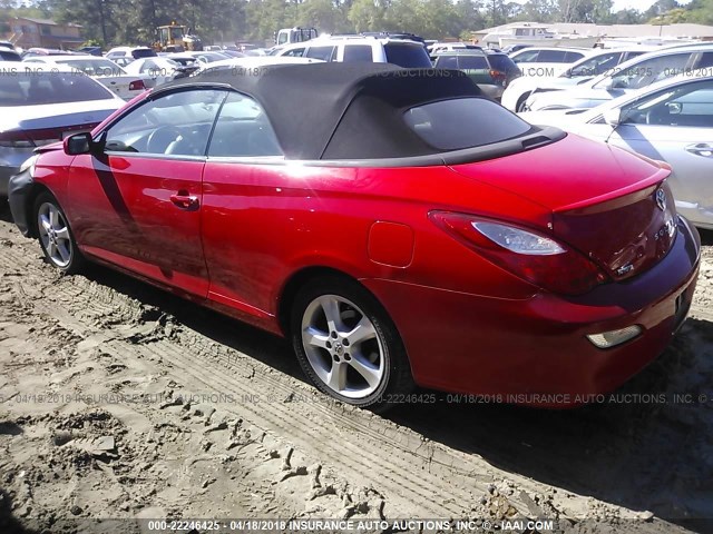 4T1FA38P67U132463 - 2007 TOYOTA CAMRY SOLARA SE/SLE წითელი ფოტო 3