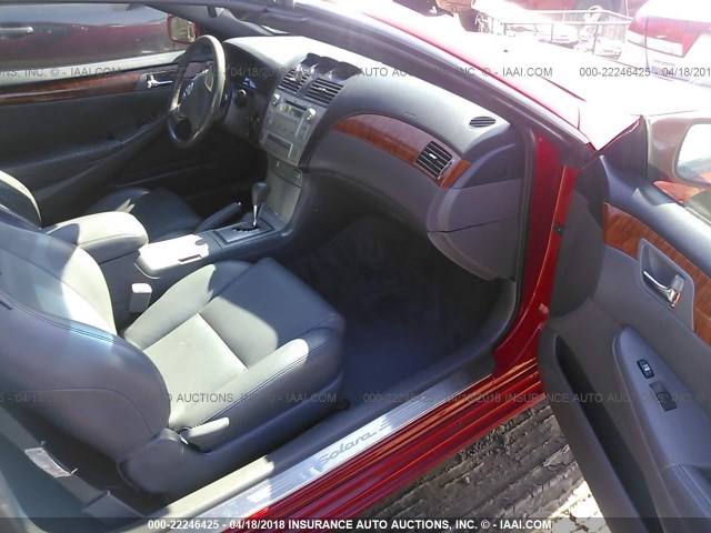 4T1FA38P67U132463 - 2007 TOYOTA CAMRY SOLARA SE/SLE RED photo 5