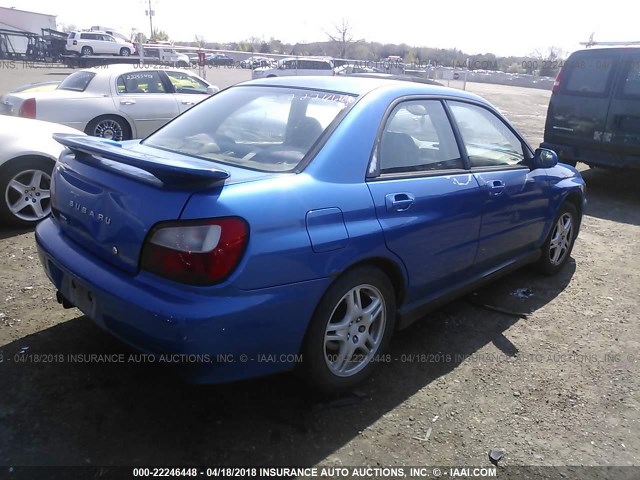 JF1GD29662G508009 - 2002 SUBARU IMPREZA WRX BLUE photo 4