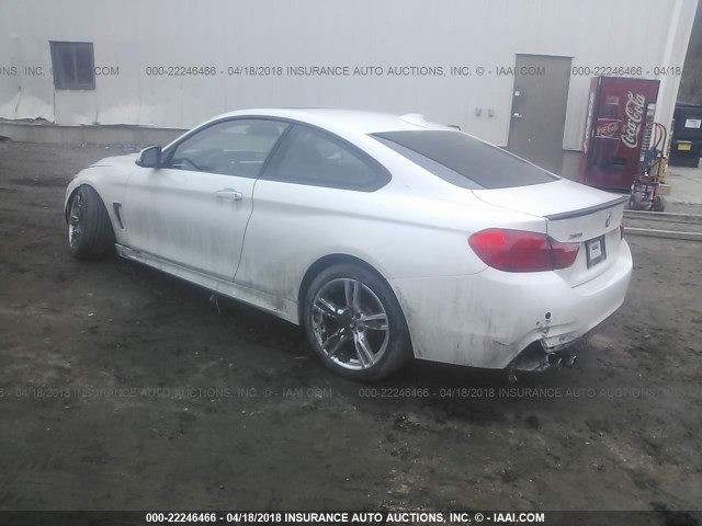 WBA3N9C56FK247110 - 2015 BMW 428 XI WHITE photo 3