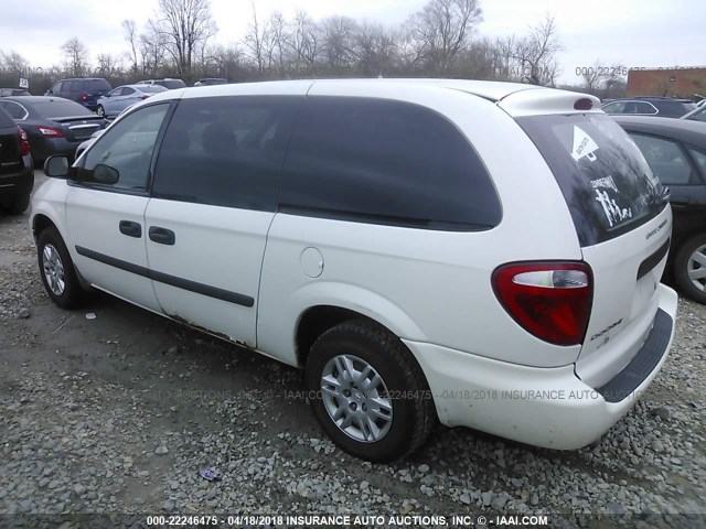 1D4GP24RX7B164548 - 2007 DODGE GRAND CARAVAN SE WHITE photo 3