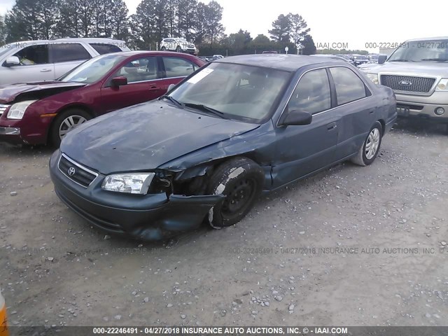 4T1BG22K51U812141 - 2001 TOYOTA CAMRY CE/LE/XLE BLUE photo 2