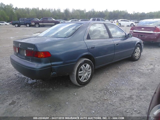 4T1BG22K51U812141 - 2001 TOYOTA CAMRY CE/LE/XLE 蓝色 照片 4