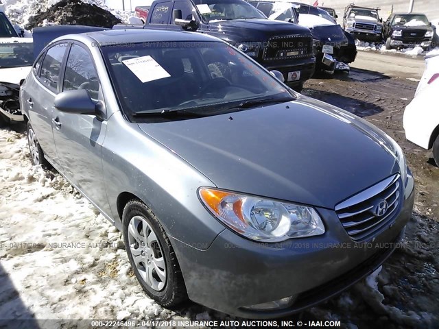 KMHDU4AD9AU099566 - 2010 HYUNDAI ELANTRA BLUE/GLS/SE GRAY photo 1