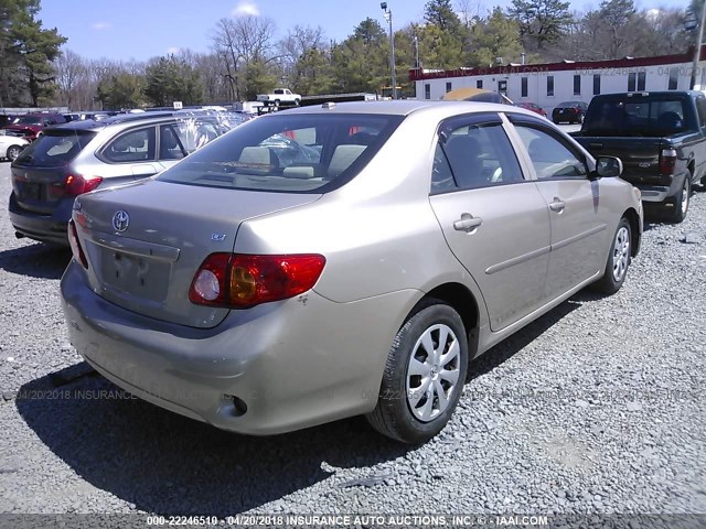 2T1BU4EE4AC258599 - 2010 TOYOTA COROLLA S/LE/XLE TAN photo 4