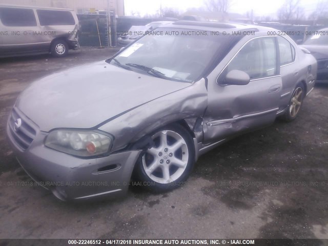 JN1DA31D32T204880 - 2002 NISSAN MAXIMA GLE/GXE/SE GOLD photo 6