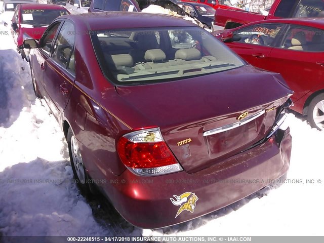 4T1BF30K75U105012 - 2005 TOYOTA CAMRY LE/XLE/SE Qırmızı foto 3