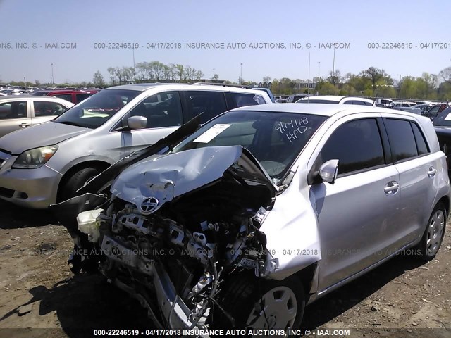 JTKKU10438J002376 - 2008 TOYOTA SCION XD SILVER photo 2