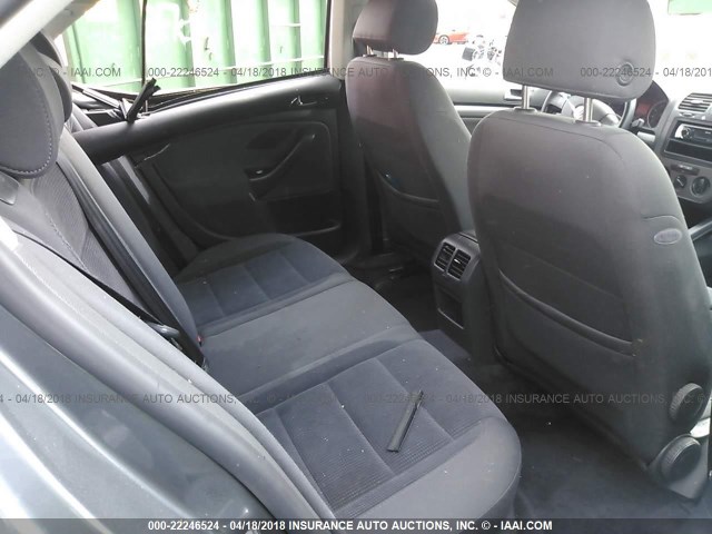 3VWPF71K95M631871 - 2005 VOLKSWAGEN NEW JETTA VALUE GRAY photo 8