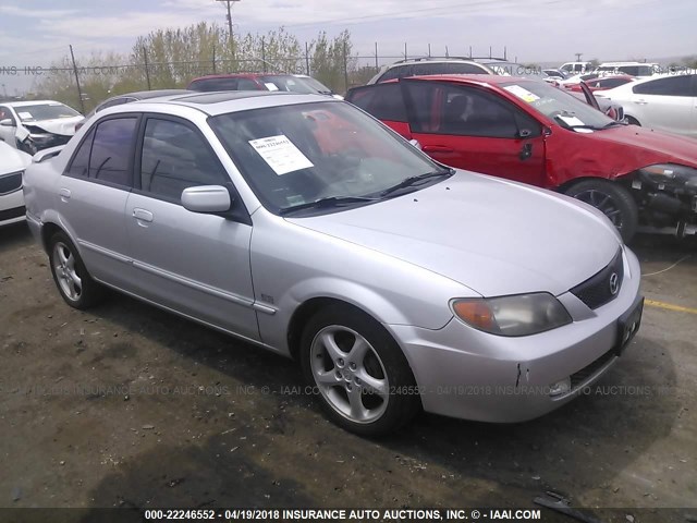 JM1BJ226X10449741 - 2001 MAZDA PROTEGE LX/ES ვერცხლისფერი ფოტო 1