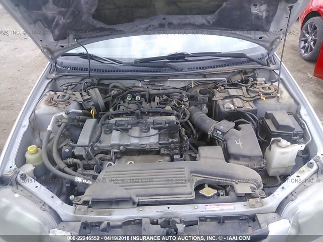 JM1BJ226X10449741 - 2001 MAZDA PROTEGE LX/ES ვერცხლისფერი ფოტო 10