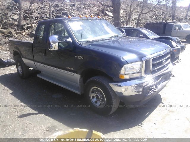 1FTSX31P63EC05265 - 2003 FORD F350 SRW SUPER DUTY Navy photo 1