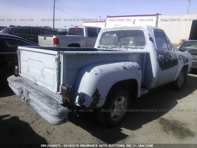 1B7GD14E0CS264701 - 1982 DODGE D-SERIES D150 BLUE photo 4