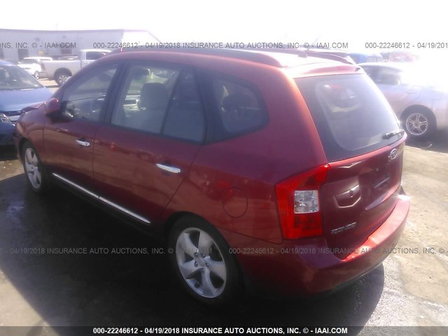 KNAFG526477057904 - 2007 KIA RONDO LX/EX ORANGE photo 3