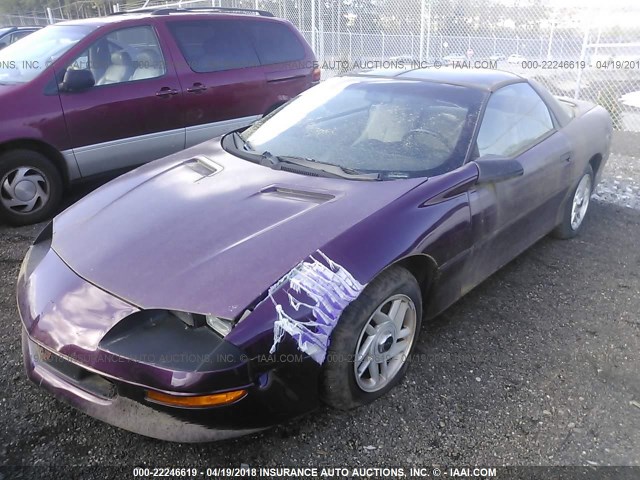 2G1FP22KXT2110226 - 1996 CHEVROLET CAMARO RS PURPLE photo 2