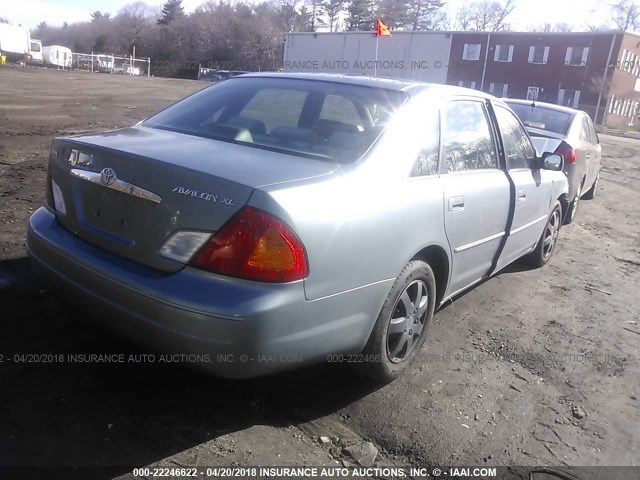 4T1BF28B51U145470 - 2001 TOYOTA AVALON XL/XLS Light Blue photo 4