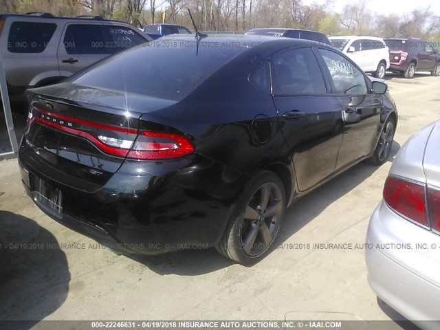 1C3CDFEB4ED826837 - 2014 DODGE DART GT BLACK photo 4