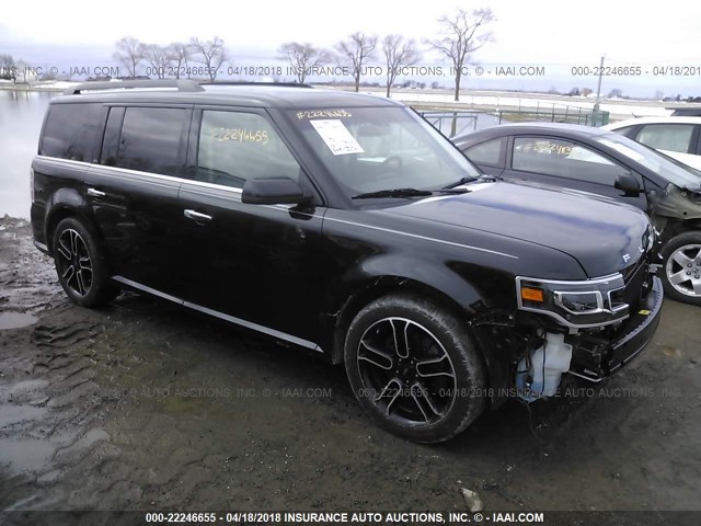 2FMHK6DT2DBD05570 - 2013 FORD FLEX LIMITED BLACK photo 1