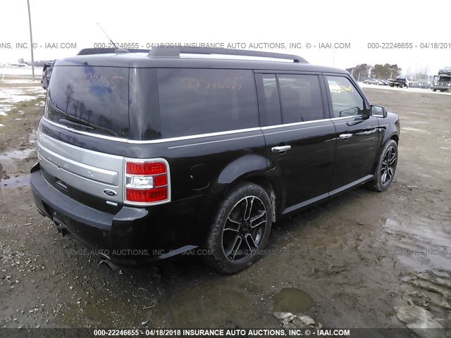 2FMHK6DT2DBD05570 - 2013 FORD FLEX LIMITED BLACK photo 4