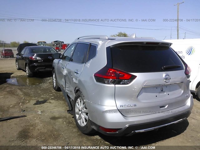 KNMAT2MT4JP514504 - 2018 NISSAN ROGUE S/SV SILVER photo 3