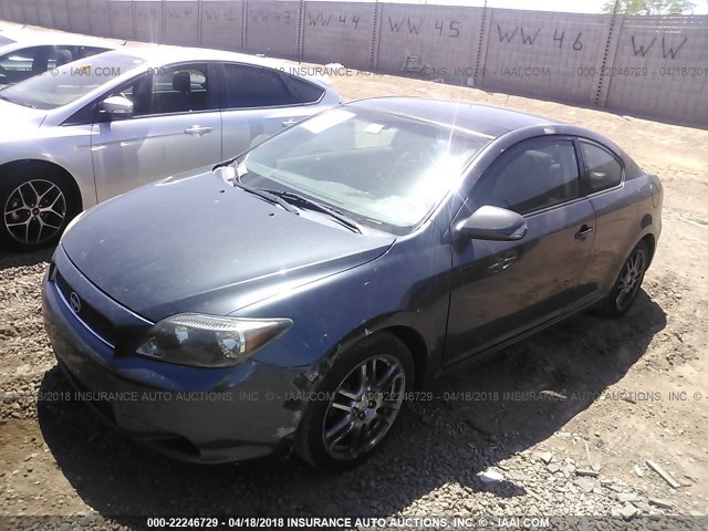 JTKDE177670156879 - 2007 TOYOTA SCION TC GRAY photo 2