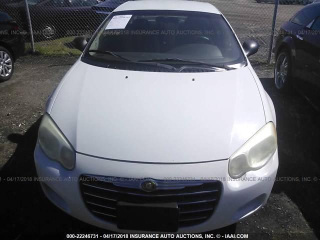 1C3EL46JX5N630062 - 2005 CHRYSLER SEBRING WHITE photo 6