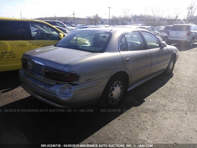 1G4HP54K824157614 - 2002 BUICK LESABRE CUSTOM BEIGE photo 4