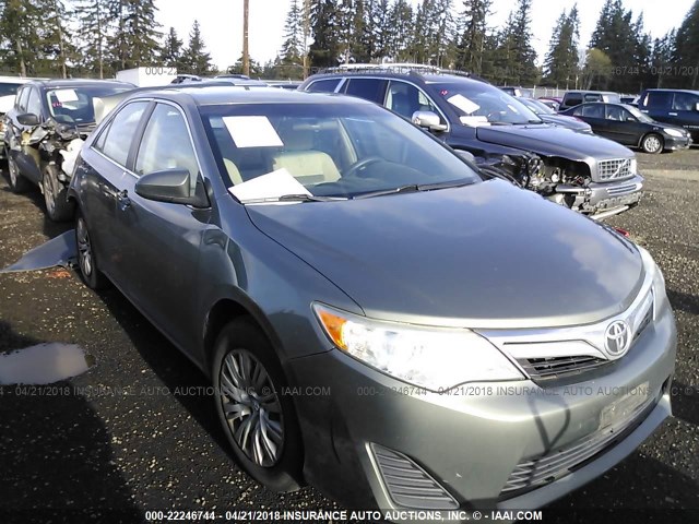 4T1BF1FK7CU518010 - 2012 TOYOTA CAMRY SE/LE/XLE GRAY photo 1
