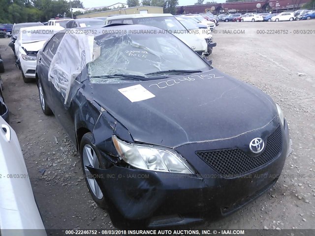 4T1BE46K98U256129 - 2008 TOYOTA CAMRY CE/LE/XLE/SE BLACK photo 1