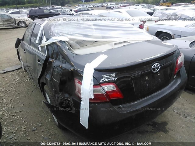 4T1BE46K98U256129 - 2008 TOYOTA CAMRY CE/LE/XLE/SE BLACK photo 3