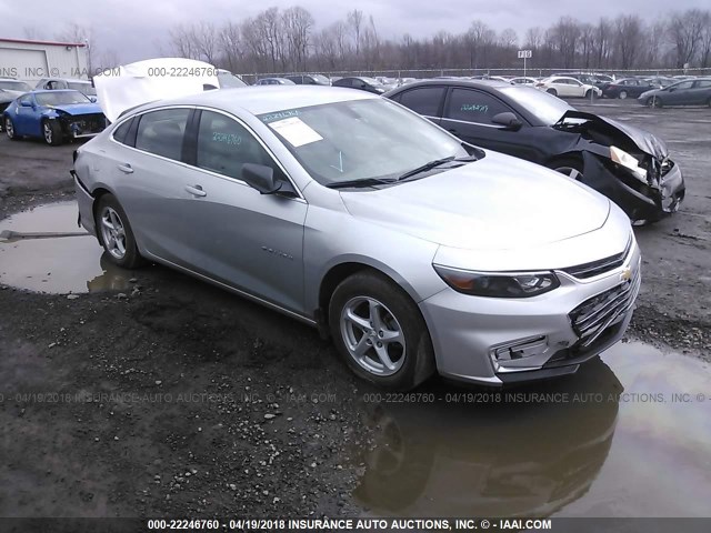 1G1ZB5ST4HF132086 - 2017 CHEVROLET MALIBU LS ვერცხლისფერი ფოტო 1