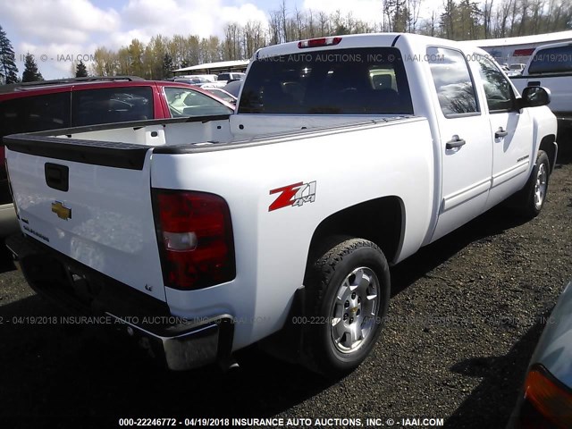 3GCPKSE30BG312616 - 2011 CHEVROLET SILVERADO K1500 LT WHITE photo 4