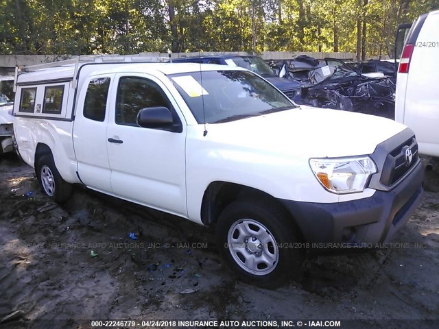 5TFTX4CN7FX060705 - 2015 TOYOTA TACOMA ACCESS CAB WHITE photo 1