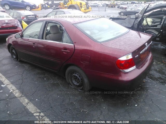 4T1BE32K66U129884 - 2006 TOYOTA CAMRY LE/XLE/SE 勃艮第红 照片 3