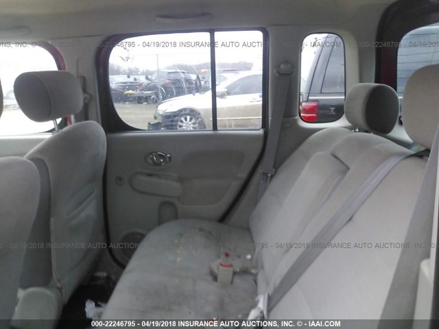 JN8AZ2KR8AT169107 - 2010 NISSAN CUBE S/SL/KROM RED photo 8